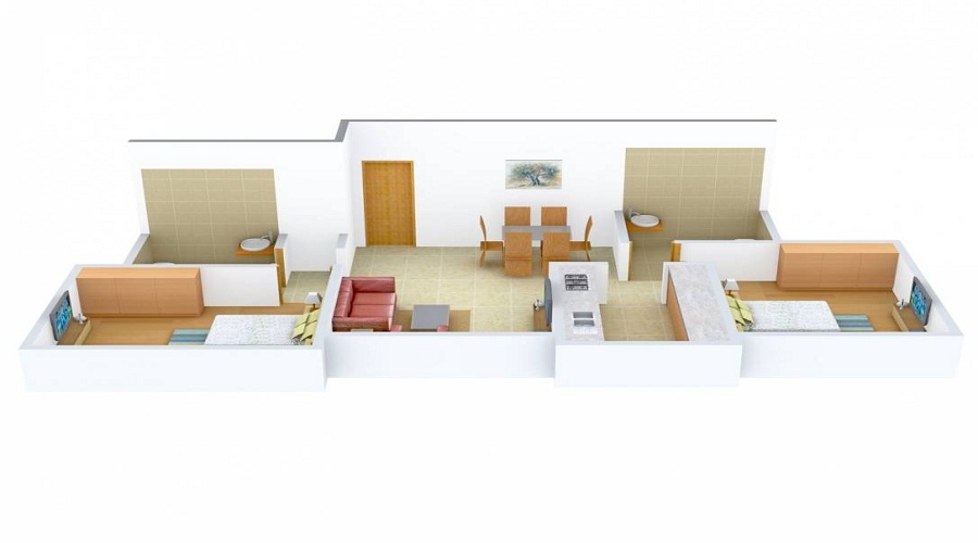 United Developers Borivali United Amar Residency Floor Plan