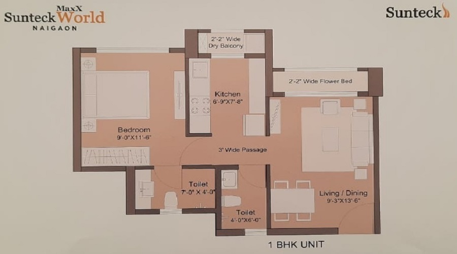 Sunteck Maxxworld 4 Floor Plan