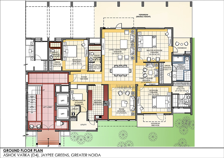 Jaypee Greens Ashok Residences Floor Plan