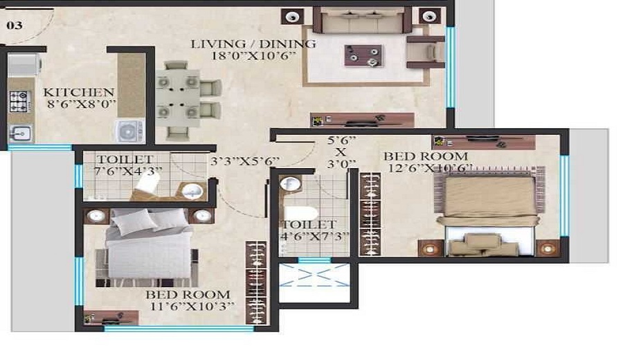 Crescent Imperia Floor Plan