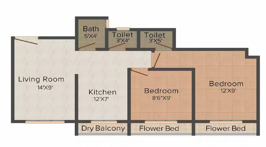 Poddar Evergreen Phase 4 Floor Plan