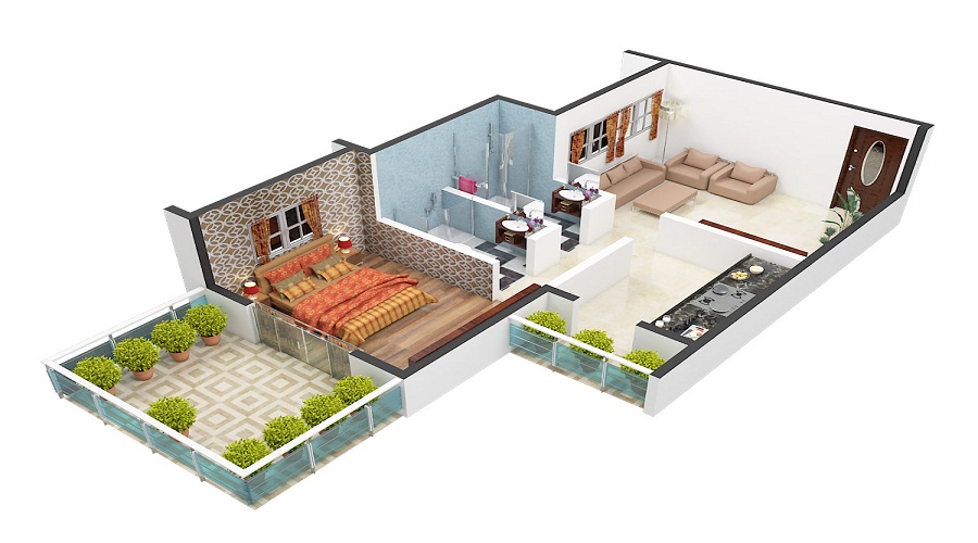 Gajora The Palm Oak Floor Plan