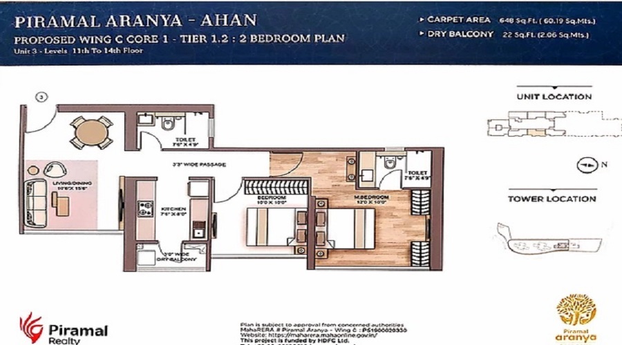 Piramal Aranya Ahan Floor Plan