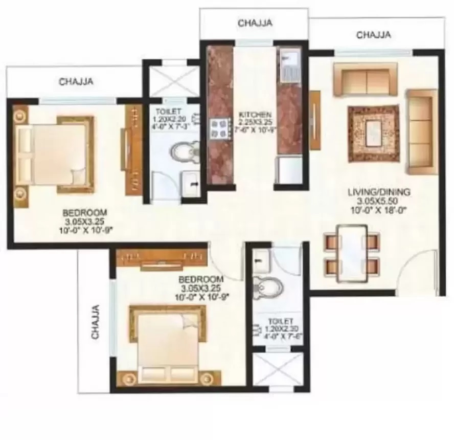 Raunak Centrum Floor Plan
