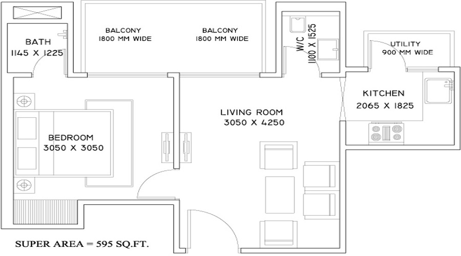 Supertech Azalia Floor Plan