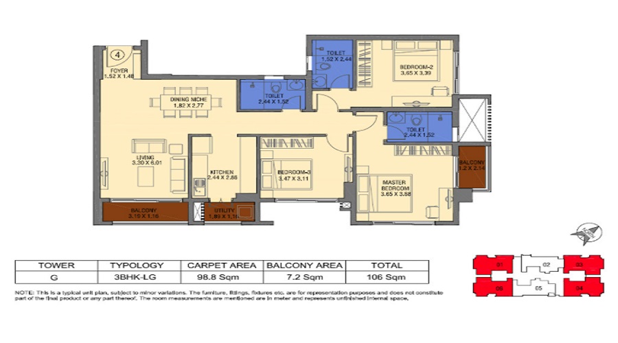 Tata Avenida Floor Plan