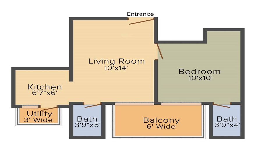 Supertech Scarlet Suites Floor Plan