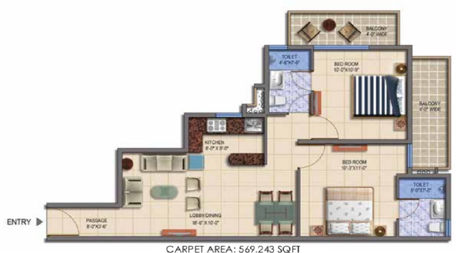 Signature Global The Roselia Floor Plan