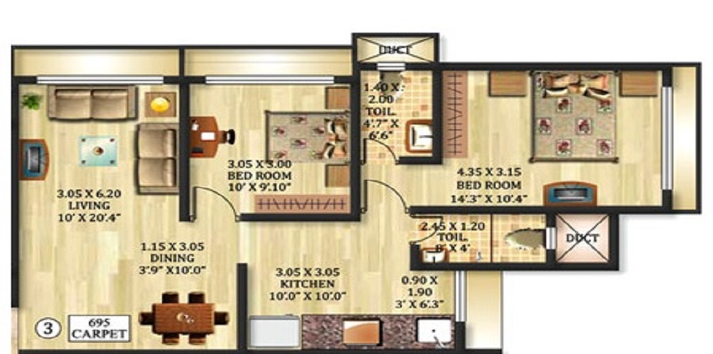 Rajshree Orchid Floor Plan