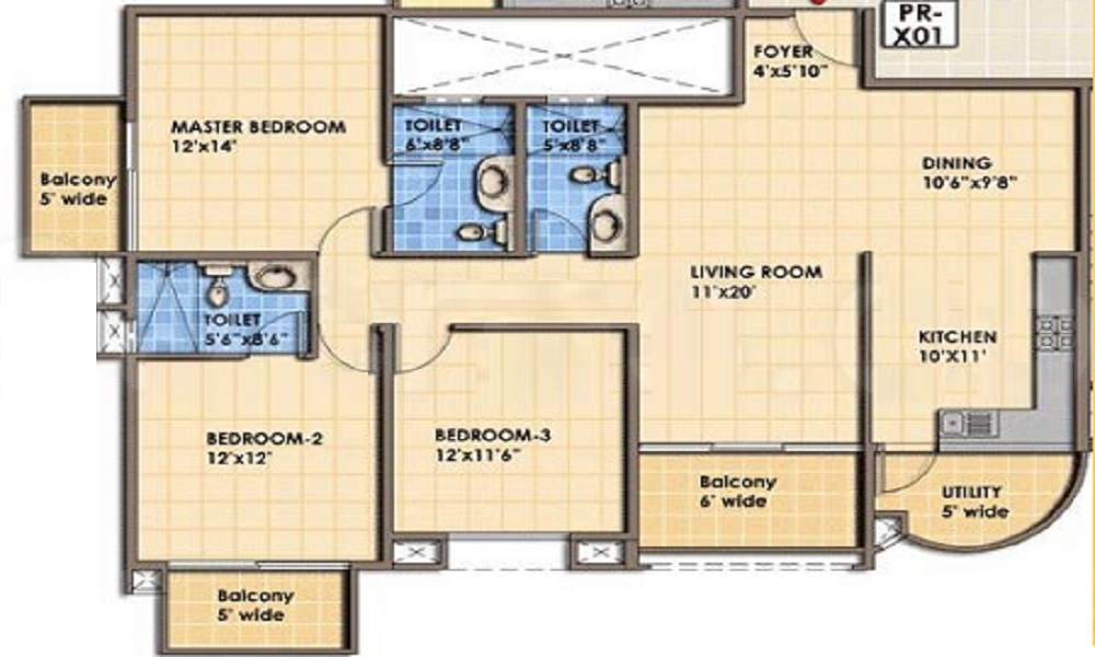 3 BHK+3T Flat for Sale in Kadugodi, Bangalore