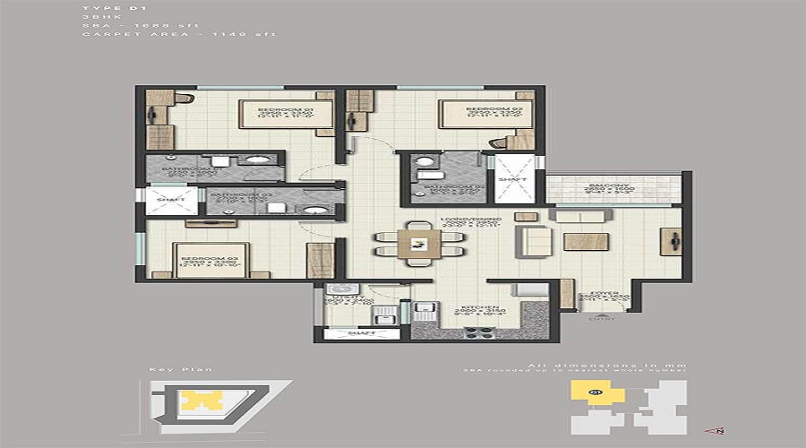 Sobha Athena Floor Plan
