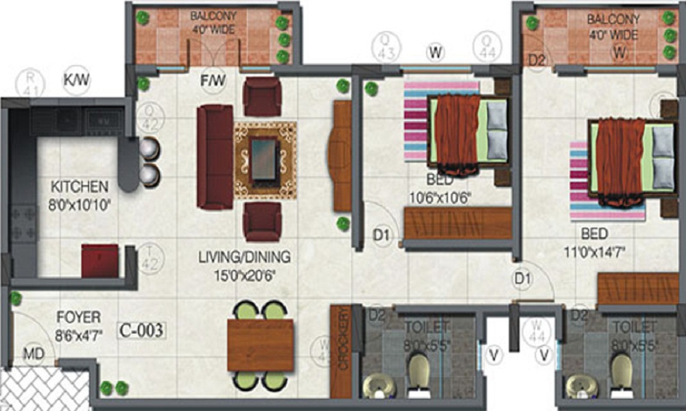Gopalan Enterprises Atlantis Floor Plan