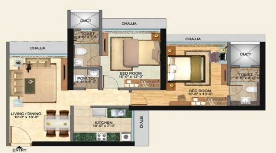 Nrose Northern Heights Floor Plan