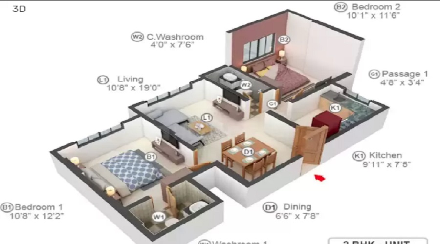 Romell Empress C Wing Floor Plan