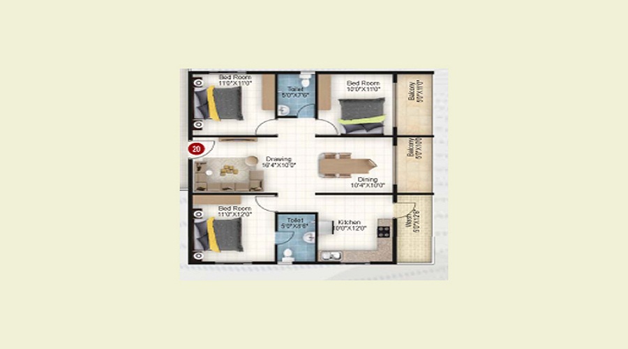 Sonestaa Melody Floor Plan