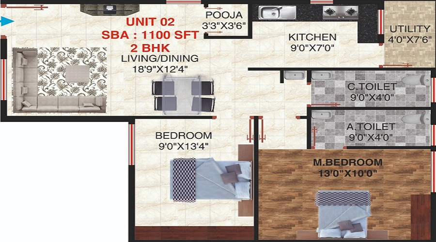 Parichaya Ganesh Emerld Floor Plan