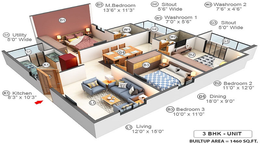 Artha Riviera Floor Plan