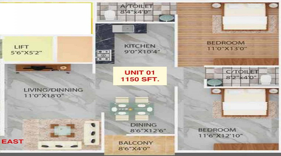 Devi Malhar Residency Floor Plan