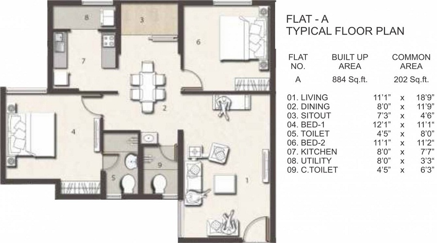 Jain Aashraya Floor Plan