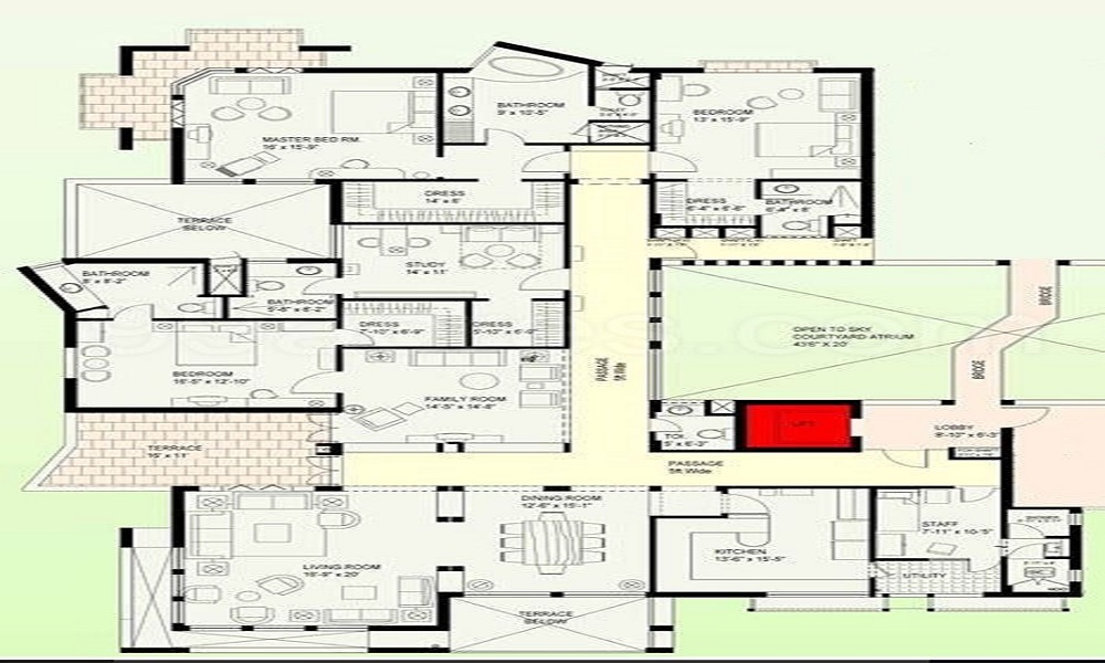 Jaypee Greens Earth Court Floor Plan