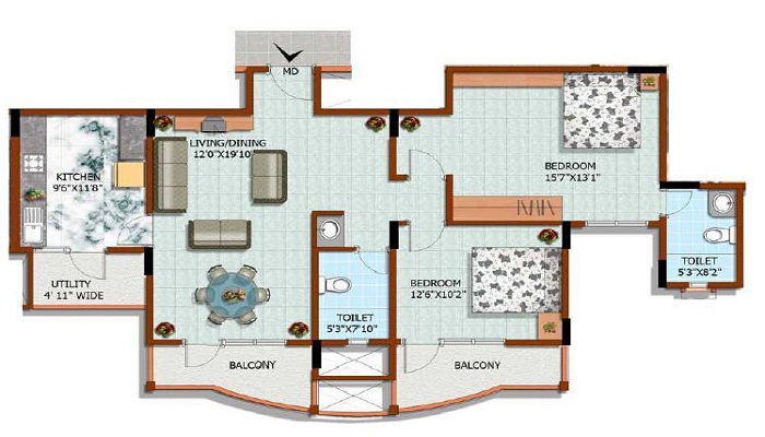 HM Constructions Sepia Floor Plan