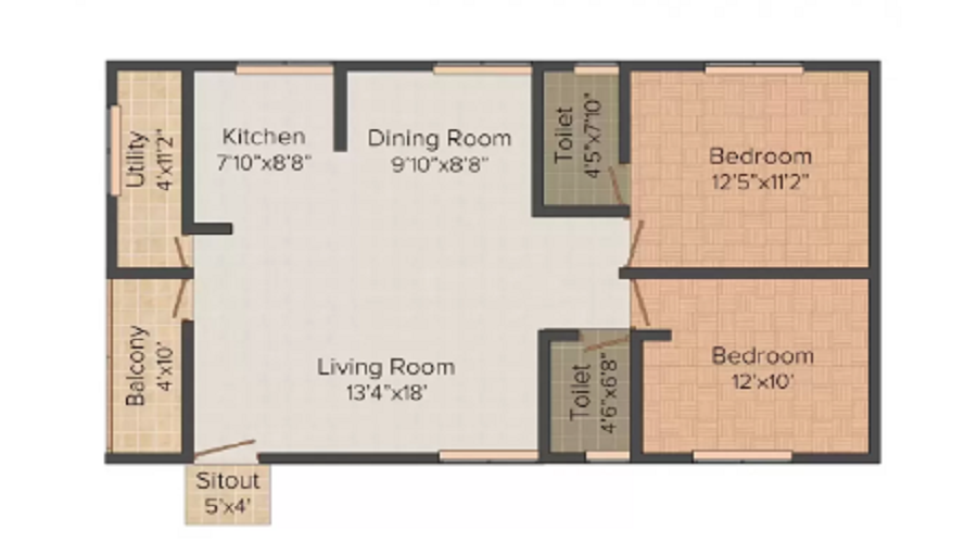Unitech Cora Floor Plan