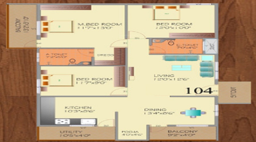Sri Sai Residency Floor Plan