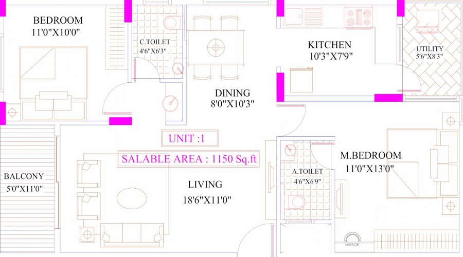 United Sai Silicon City Floor Plan