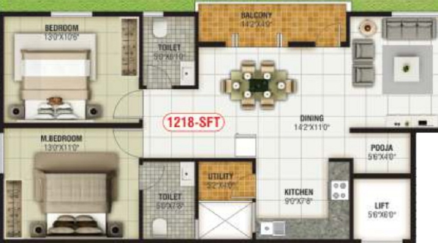 SLN Lake Front Floor Plan