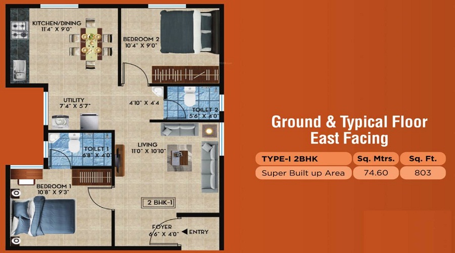 Rain Bow Oaks Floor Plan
