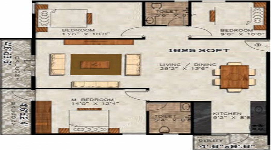 KVR Sai Kruthi Floor Plan