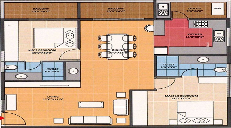 Navanaami Lavender Floor Plan