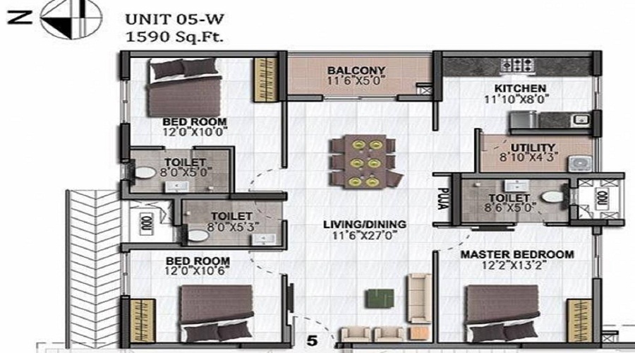 Aparna Maple Floor Plan