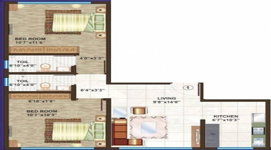 Dipti Meghdoot Floor Plan