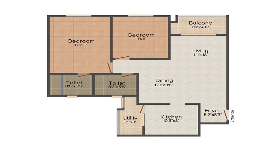 Puravankara The Waves Floor Plan