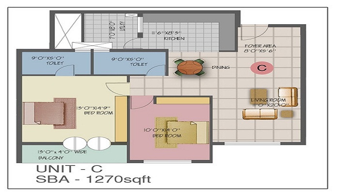 Jain Heights Sorina Floor Plan