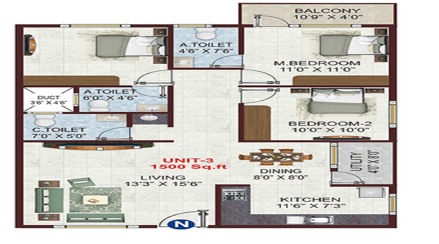 Parvi Golden Nest Floor Plan