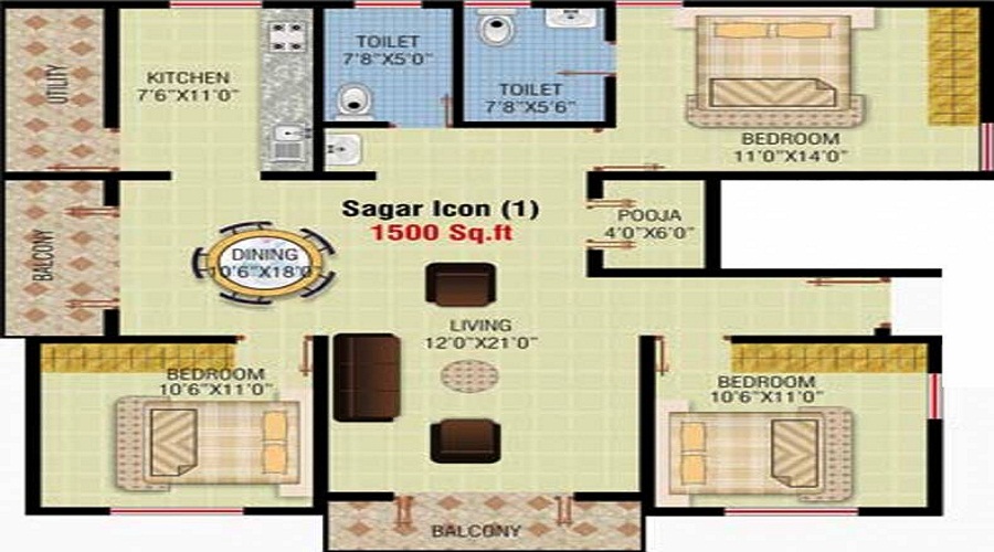 Sagar Icon Floor Plan