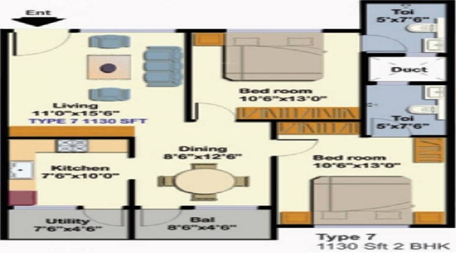 Rays Royal Enclave Floor Plan