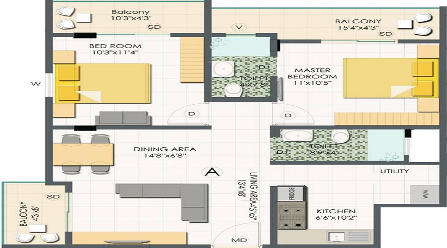 White Coral Cocoon Floor Plan
