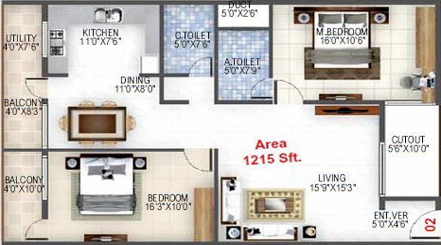 Baldota Elegant Floor Plan