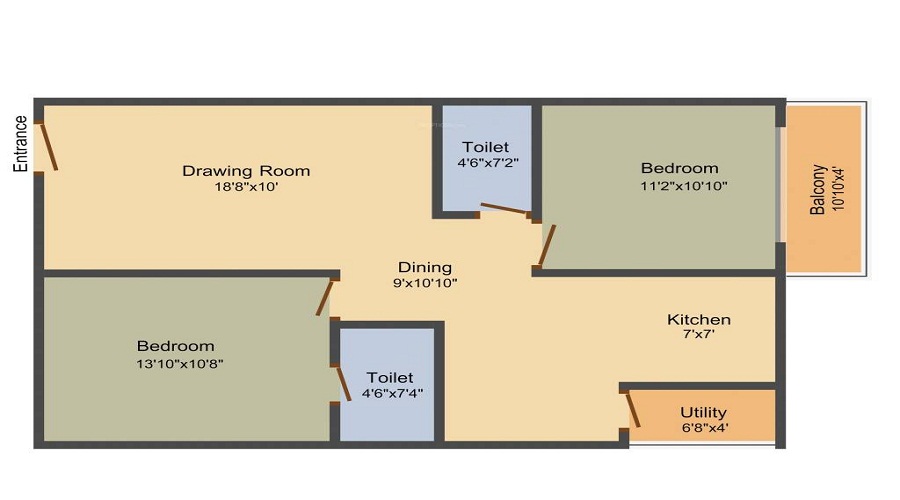 KR Madhav Heights Floor Plan