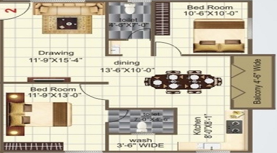 Privilege Homz Sai Brindavan Floor Plan