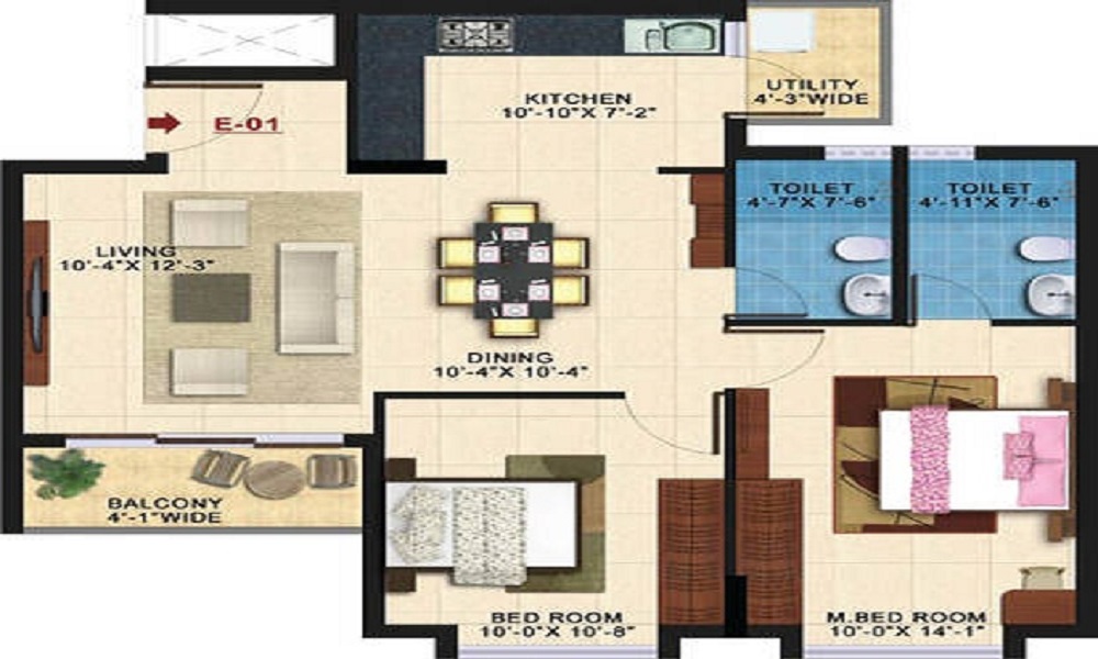 Kolte Patil Shubha Floor Plan