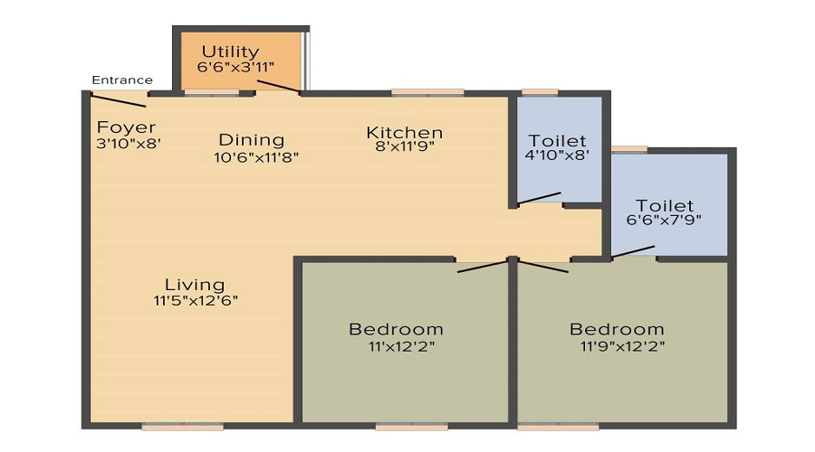 AK Madhuram Floor Plan