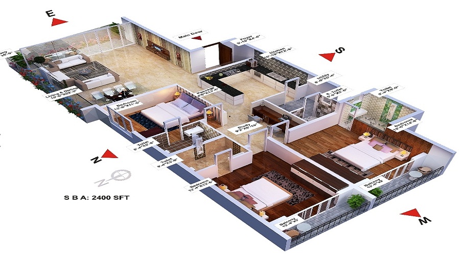 Redifice Urban Oasis Floor Plan