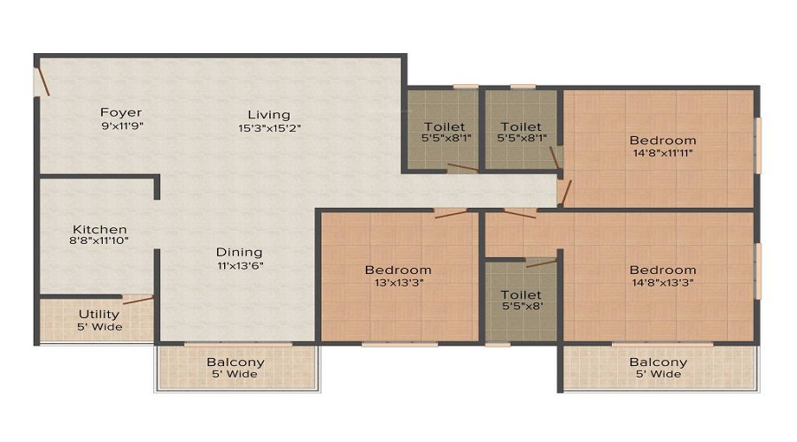 Subhashree Saikrupa Apartment Floor Plan