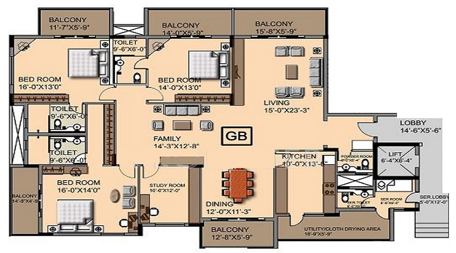 Ashed Regency Aura Floor Plan