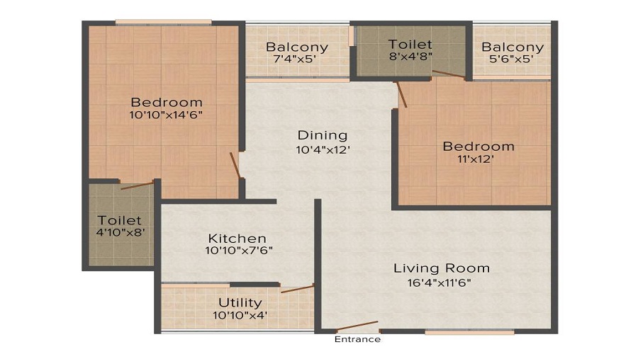 Pujitha Sri Sai Brundavana Floor Plan
