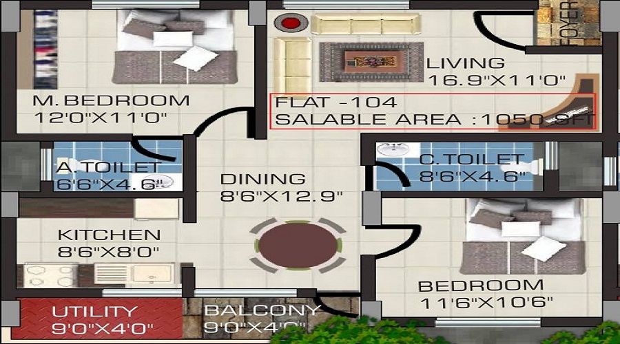 Vijayalakshmi Enclave Floor Plan